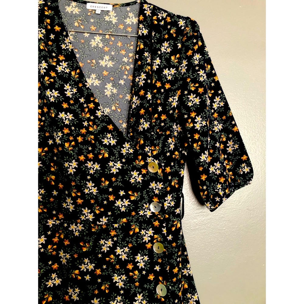 Ditsy Floral Fall Midi Dress